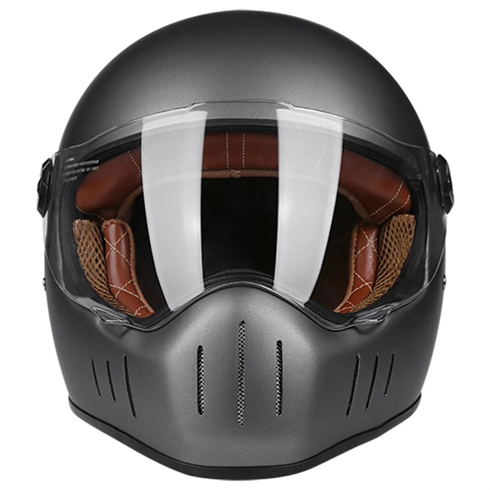 

DOT Approved Fiberglass Motorcycle Helmet Vintage Japan Korea Style Full Face Helmets High Quality Motocross Racing Casco Para M