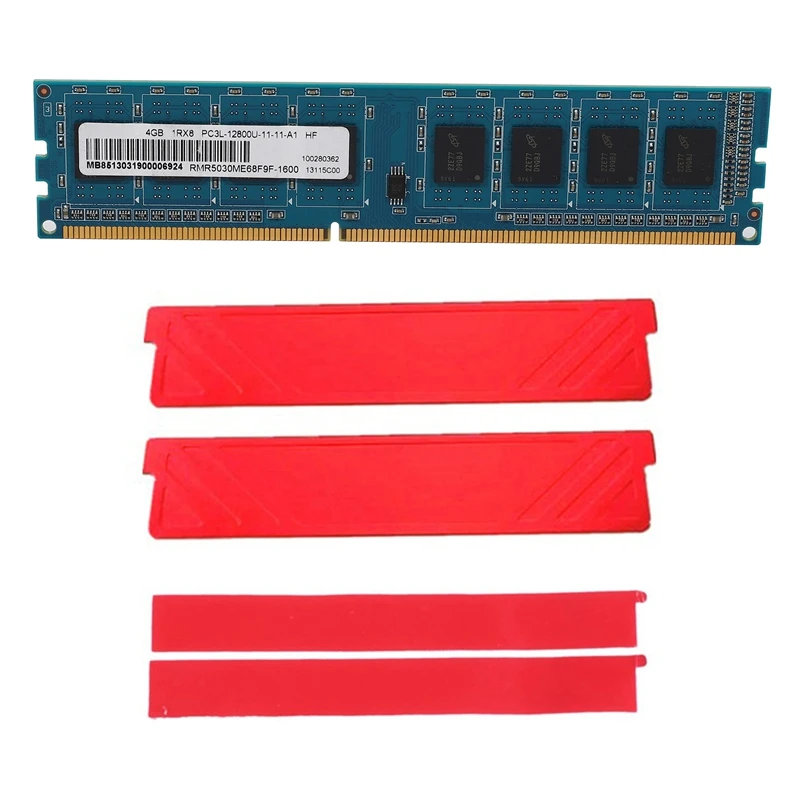 

Оперативная память DDR3 для настольного компьютера, ОЗУ 4 Гб 1600 МГц + охлаждающий жилет, 1RX8 PC3L-12800U, ОЗУ 240pin 1,35 в CL11 DIMM RAM для материнской платы AMD