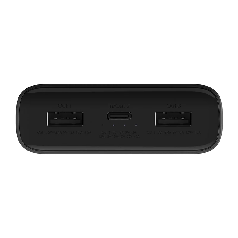 Внешний аккумулятор Xiaomi Power Bank 3 Mi внешний 20000 мАч Pro PLM07ZM с тройной USB-выходной
