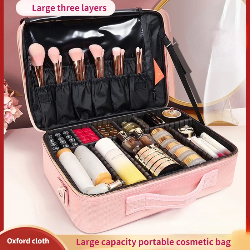 

Makeup Bag Large Capacity Portable Storage Bag Super Fire High Sense Network Red Large Box 2022 New INS