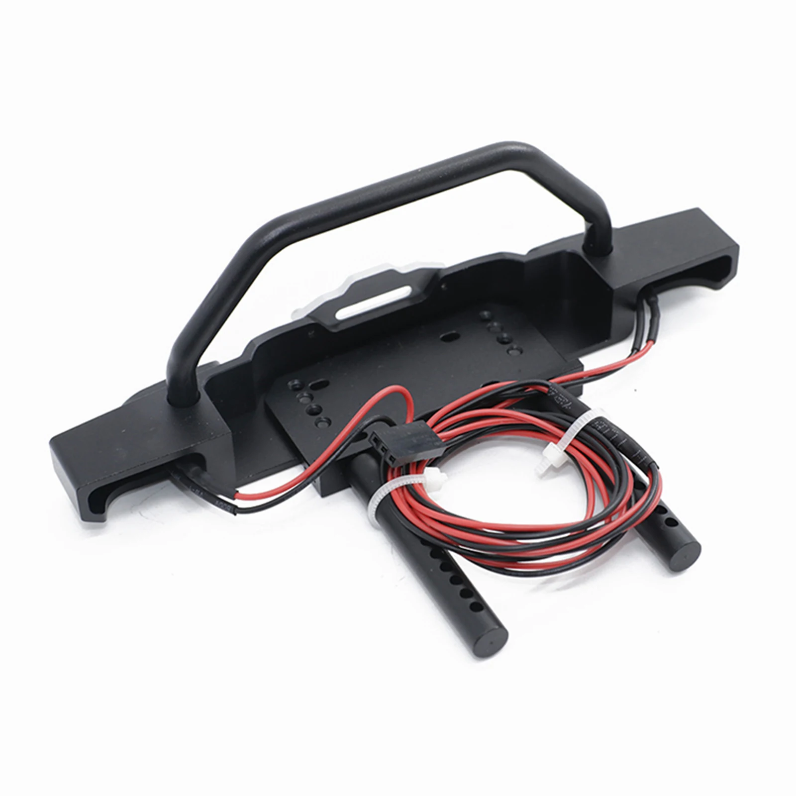 

Metal Aluminum Alloy Front Rear Bumper with Light Cable for 1/10 RC Crawler Axial SCX10 Upgrade Parts Accessories New