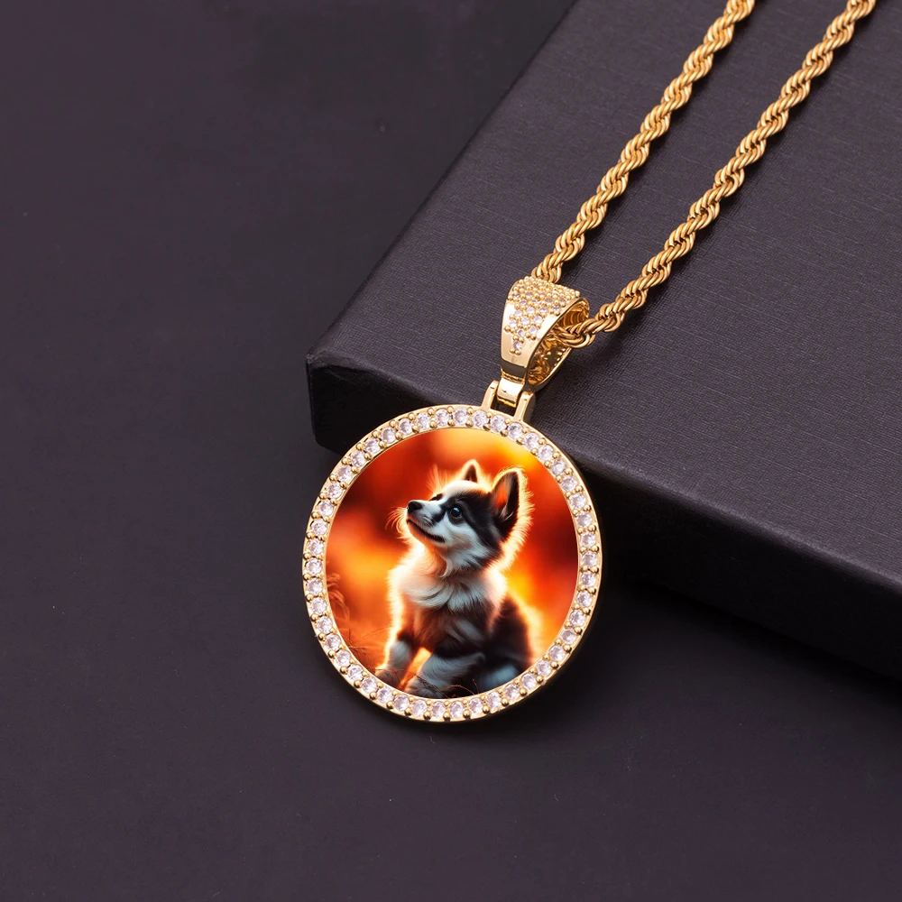 Украшения для рукоделия в стиле хип-хоп размером 35 мм с зеркальным покрытием из