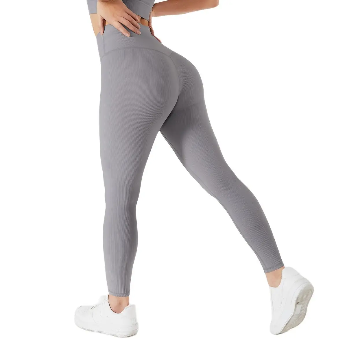 

MYS Fitness Leggings Women High Waist Elastic Running Sports Pants Hip Lifting Squat Proof Breathable GYM Tight Yoga bottoms