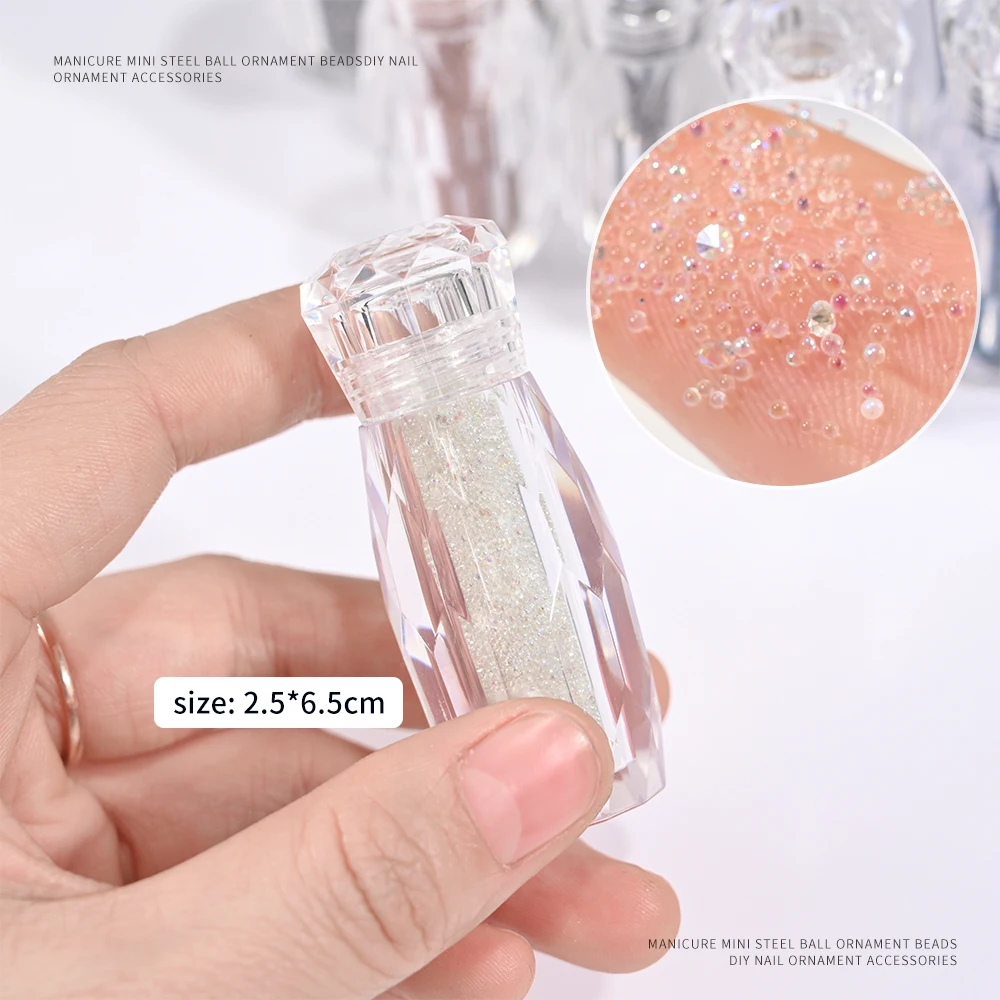 Мини-икра бусины для ногтей Стразы Подвески кристалл 3D маленькие шарики