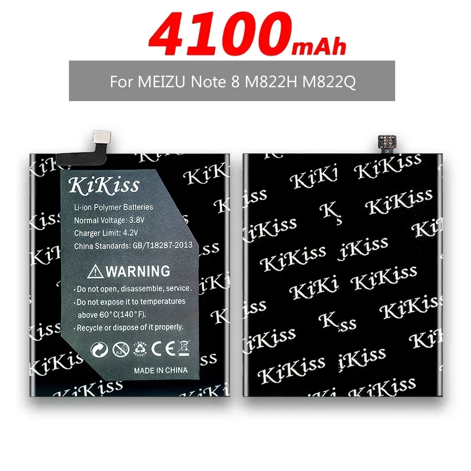 KiKiss Новый аккумулятор BA822 емкостью 4100 мАч для мобильного телефона Meizu Note 8 Note8 M822H
