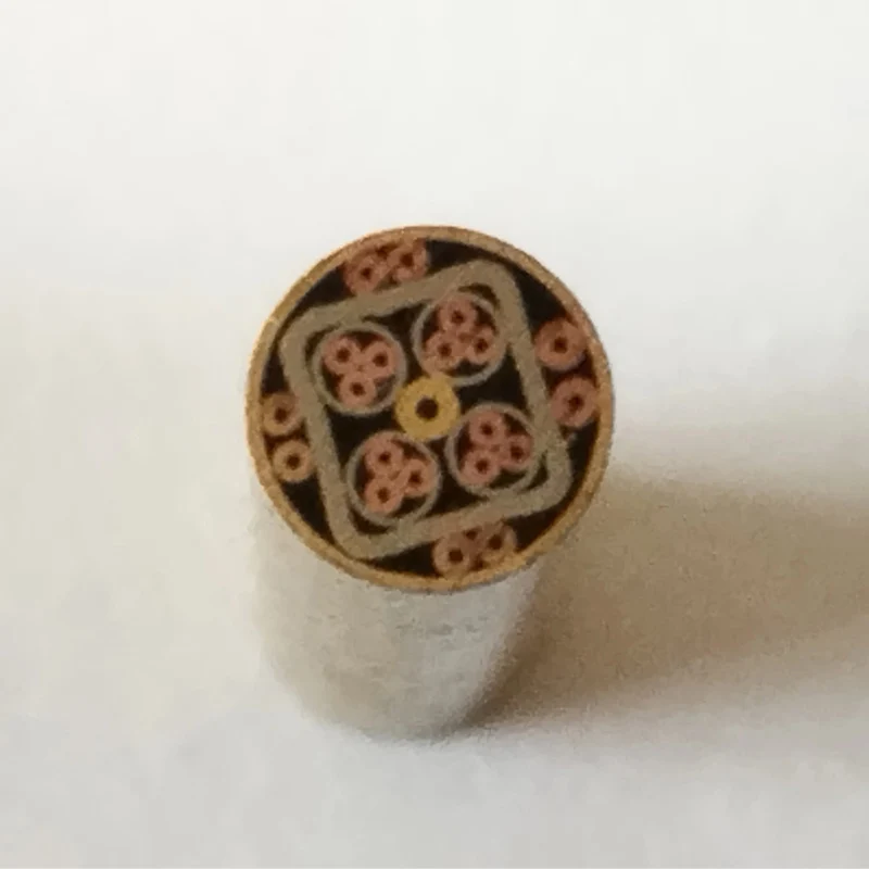 11 390 мм латунь нержавеющая сталь мозаичная заклепка рукоятка DIY изготовление