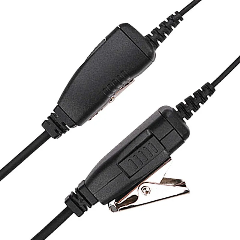 (2 Pcs) C Swivel Headset with Mic PTT Earpiece for Motorola CLP1010 CLP1040 CLP1060 HKLN4487 HKLN4603 Walkie Talkie 2 Way Radio