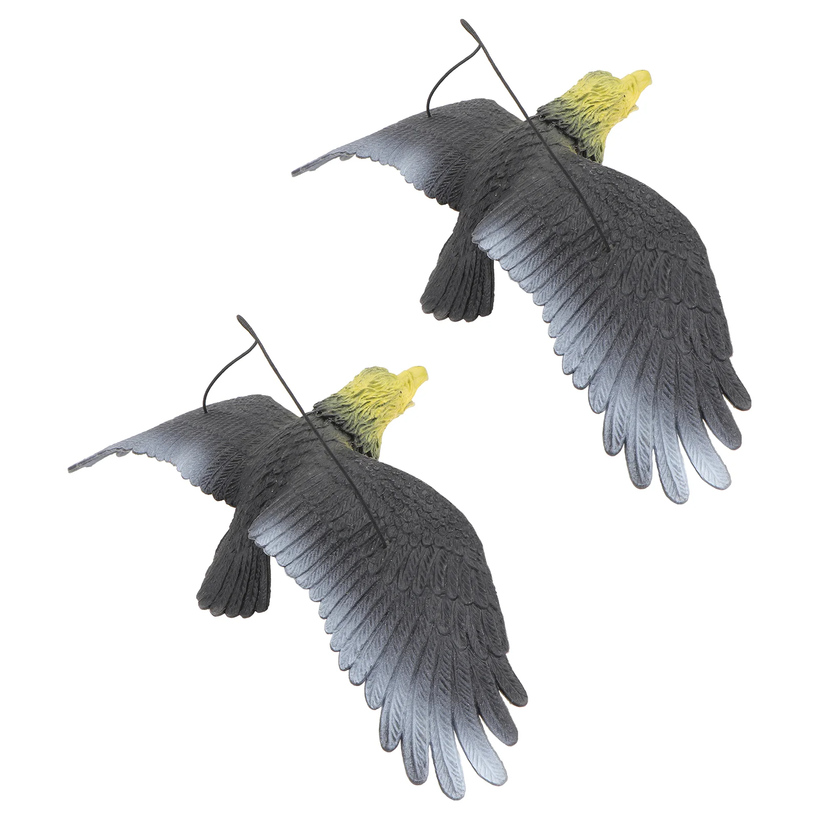 

2Pcs Emulation Eagle Model Pendant Eagle Action Figure Eagle Figurines Ornament Bird Fake Flying