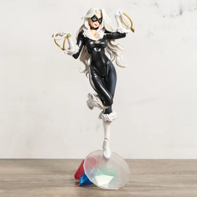 

Статуя Marvel Bishoujo, фигурка черного кота, коллекционная фигурка, модель, игрушка в подарок