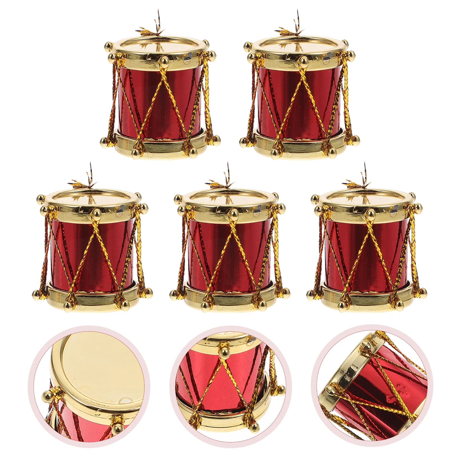 

Drum Mini Set Miniature Houseinstrument Musicalfor Ornament Model Drums Accessories Ornaments Instruments Christmas Desk Decor