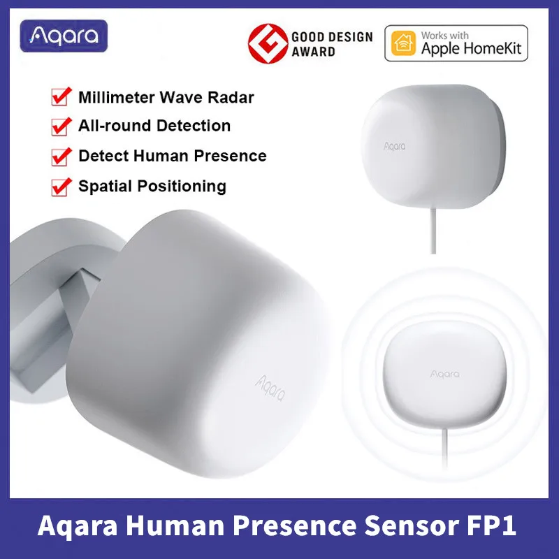 Aqara FP1 Human Presence Sensor Zigbee 3.0 High Precision All-Round Detection Body Presence For Smart Home Support Apple Homekit