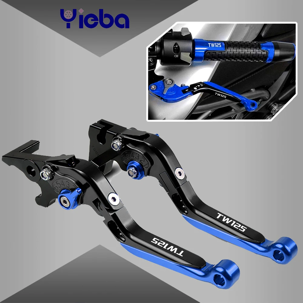 

Алюминий для YAMAHA TW125 TW 125 1999 2000 2001 2002 2003 аксессуары для мотоциклов ручной тормоз регулируемые рычаги тормоза сцепления