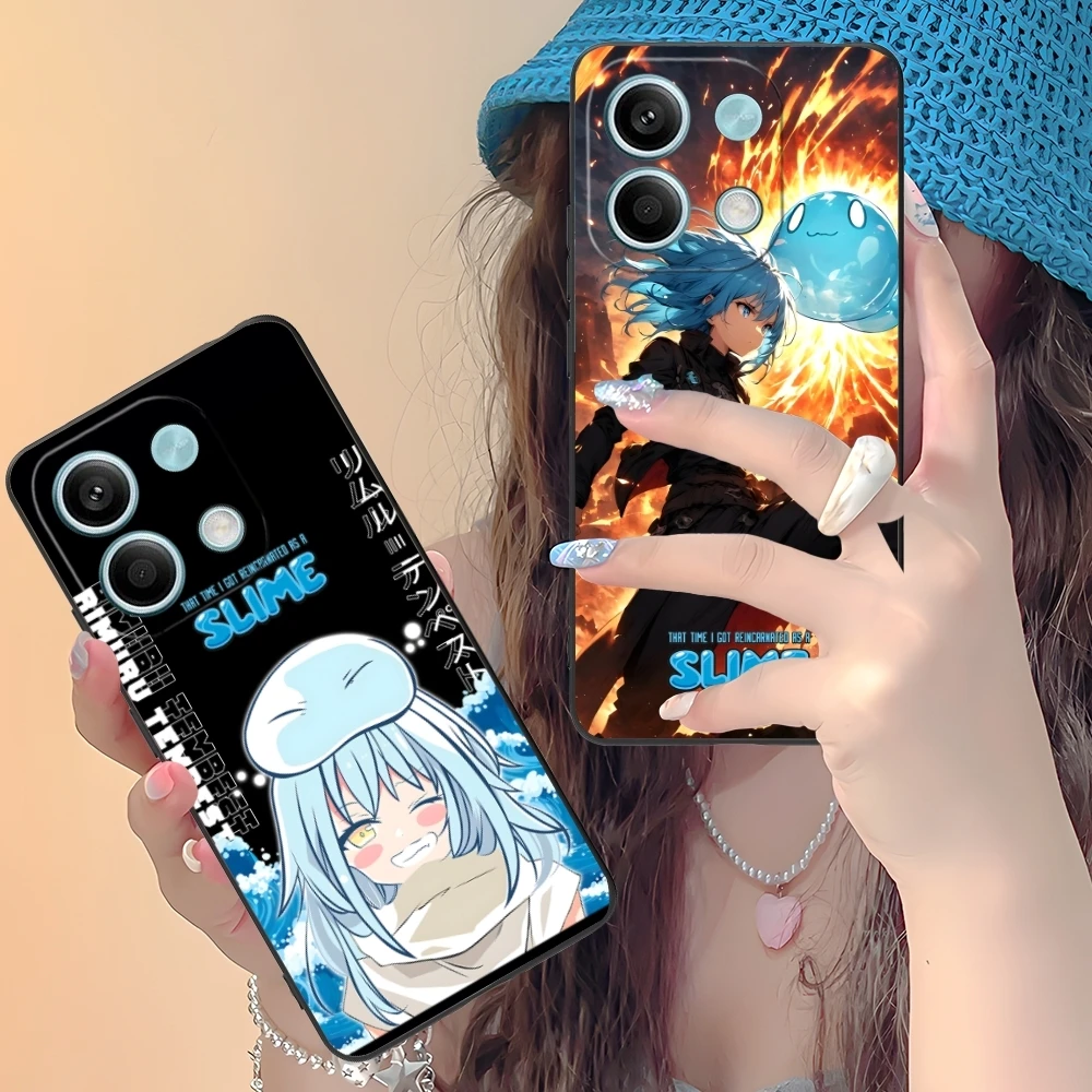 Slime Tensura Rimuru Mobile Phone Case for Xiaomi Redmi Note 13 12 11 10 9 8 7 6 S A Pro Lite Plus 5G Black Cover Shell