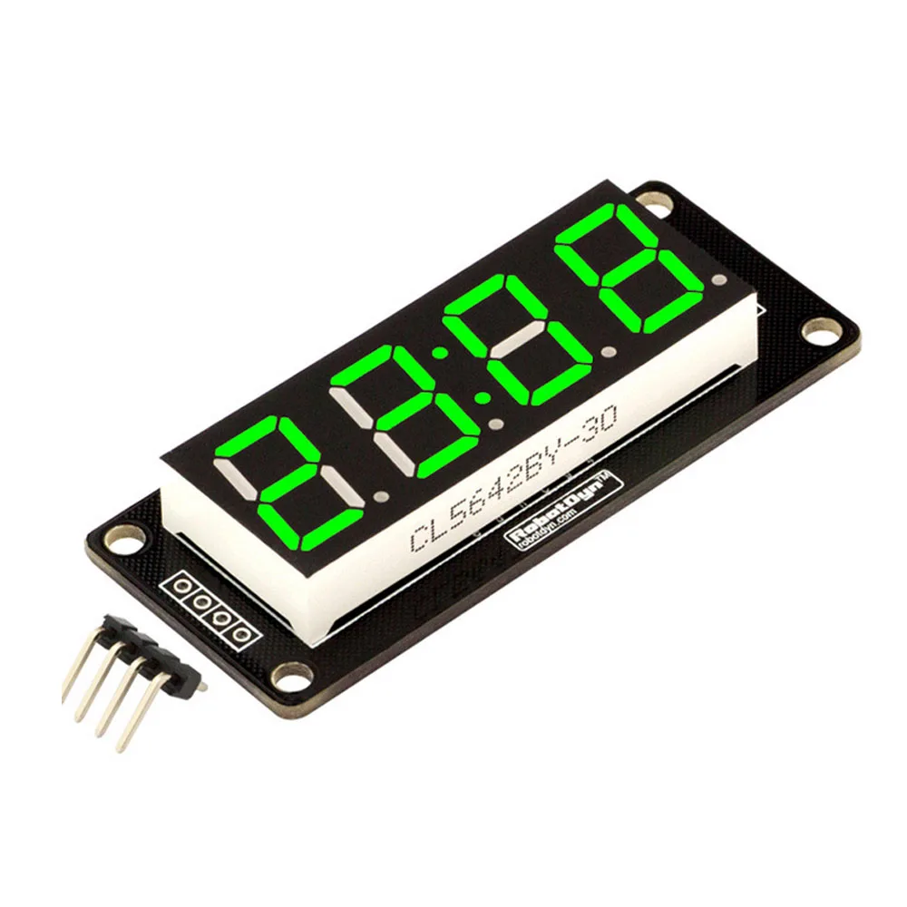 

Newest 0.36" Inch TM1637 Module 4-digit Display Tube LED Green Digital Display Module For Arduino 30x14mm Diy Kit Electronic