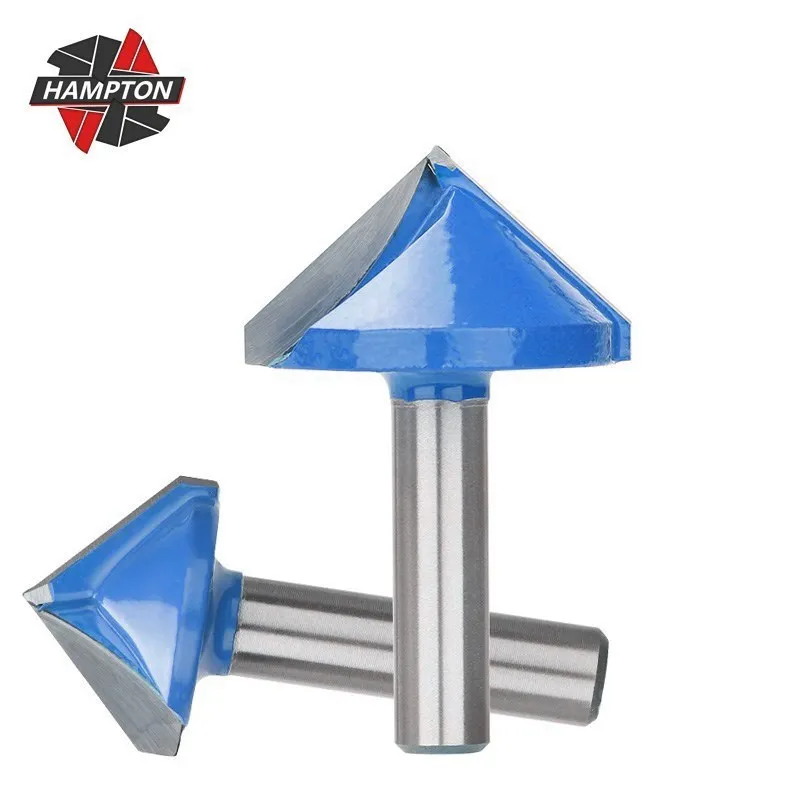 

8mm Shank Wood Router Bit 90 Degrees V Groove Router Bit 3D Engraving Bit Tungsten Carbide End Mill V Shape Milling Cutter