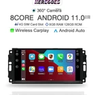 Carplay 2 Din Android 11 автомобильный мультимедийный плеер для Jeep Compass Cherokee Commander Dodge Caliber GPS стерео радио 4G + Wifi Аудио