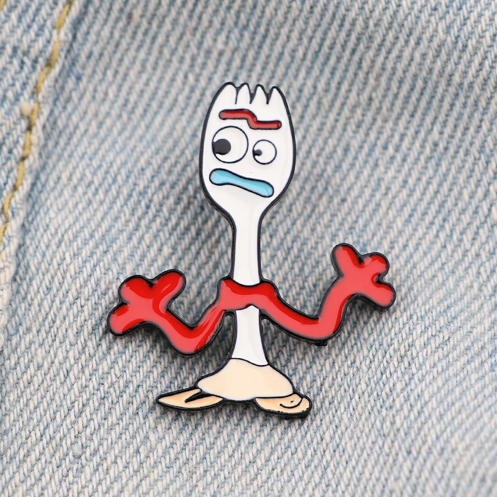 

Fork Cute Brooch for Clothes Badges With Anime Enamel Pin Accessories for Jewelry Gift Backpack Badge Brooches Lapel Pins