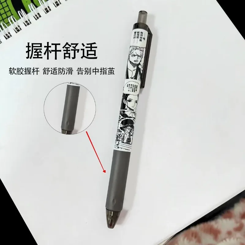 One Piece Luffy Zoro аниме мультяшный узор черно-белая гелевая ручка с горячей кровью