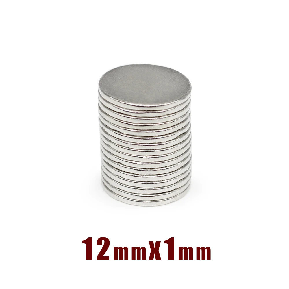 20/50/100/200/300/500 шт. 12x1 круглые мощные магниты N35 Постоянный Неодимовый магнитный диск