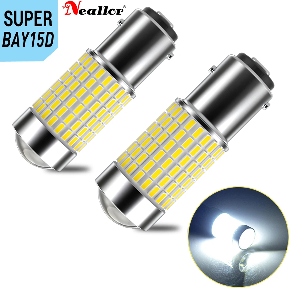 

2 шт., Автомобильные светодиодные лампы 1156 P21W 7506 BA15S 1157 BAY15D P21/5 Вт