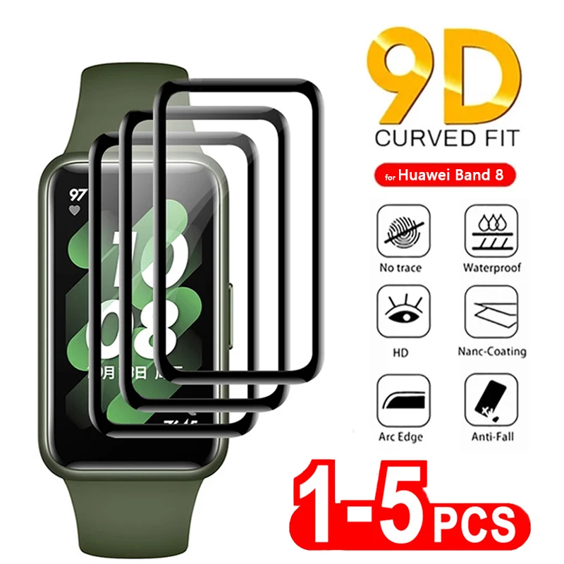 Фото Защитное стекло для смарт-часов Huawei Band 8 Band 7 6 Pro, 5 шт. №1