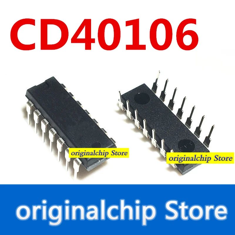 Импортный оригинальный CD40106 CD40106BE шестиконтактный триггер прямой штекер DIP14 -