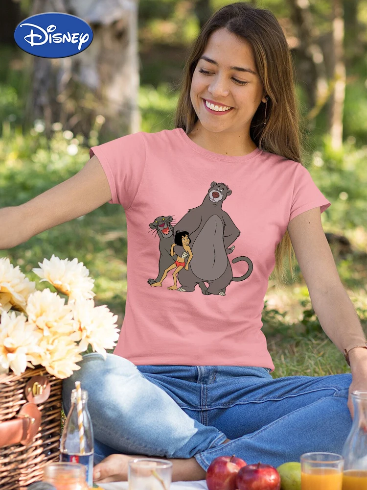 

The Jungle Book Anime Things Women's T-Shirts Disney Gothic Top Short Sleeve Ropa Tumblr Mujer Fairy Clothes Ulzzang Fashion