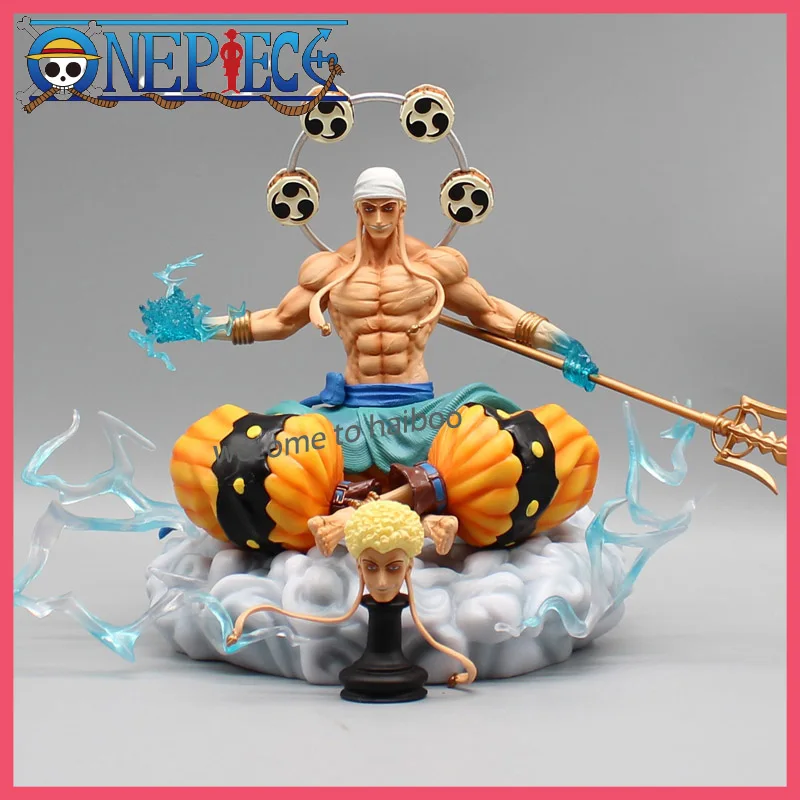 

23cm One Piece Figures Enel Anime Figure Gk Sky Piea Enels Figures Pvc Statue Figurine Model Doll Collectible Best Gifts