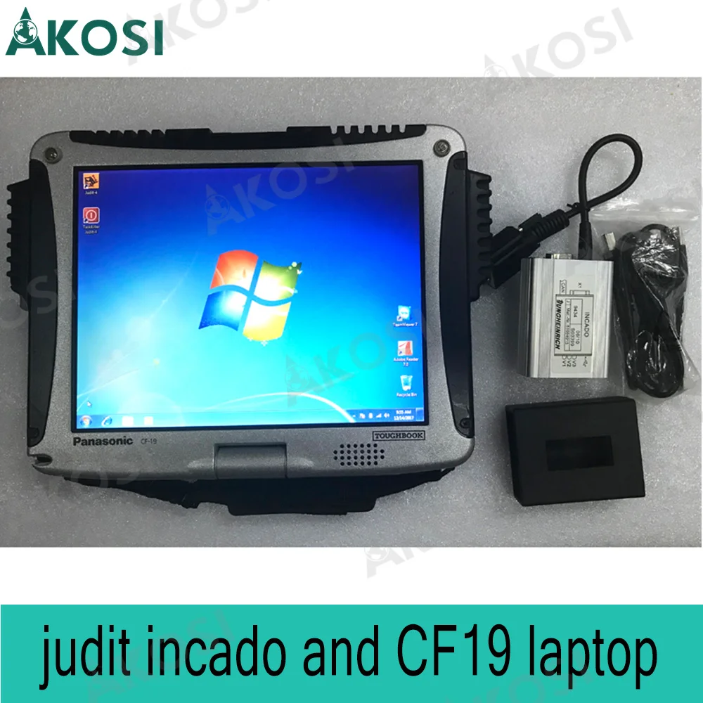 

for Jungheinrich Judit 4 Incado Box Diagnostic Kit JUDIT forklift diagnostic scanner tool and CF19 laptop