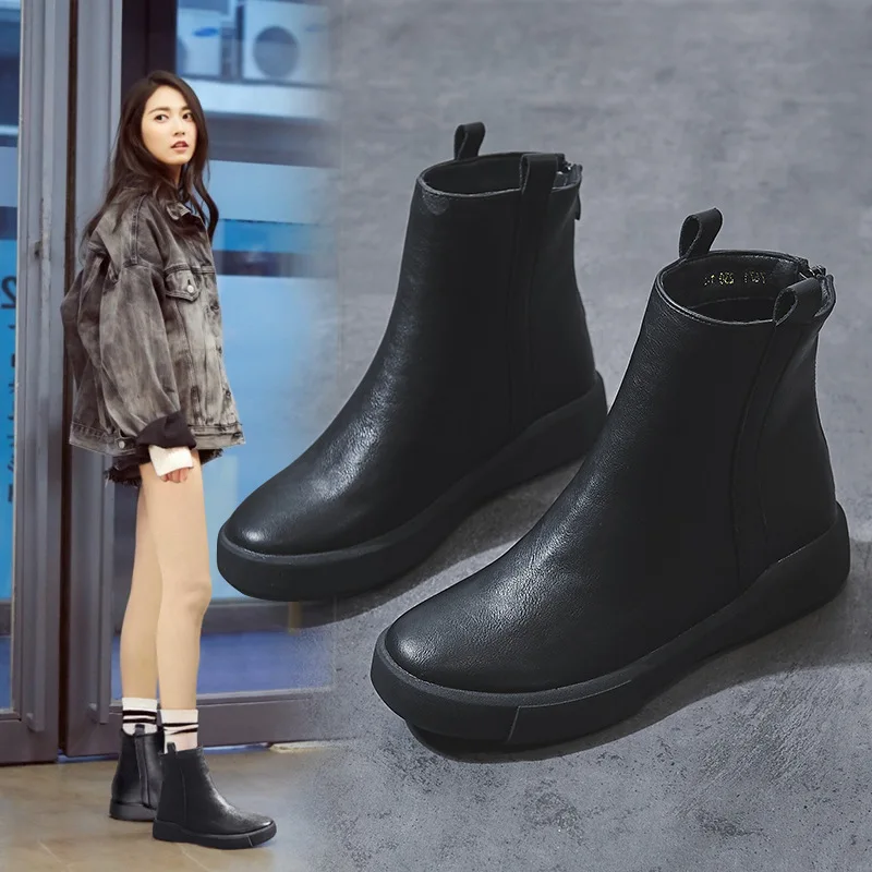 

2022 ботинки детские зимние Новые Ботинки Martin на плоской подошве плюс бархатные хлопковые ботинки в стиле ретро повседневные универсальные короткие ботинки