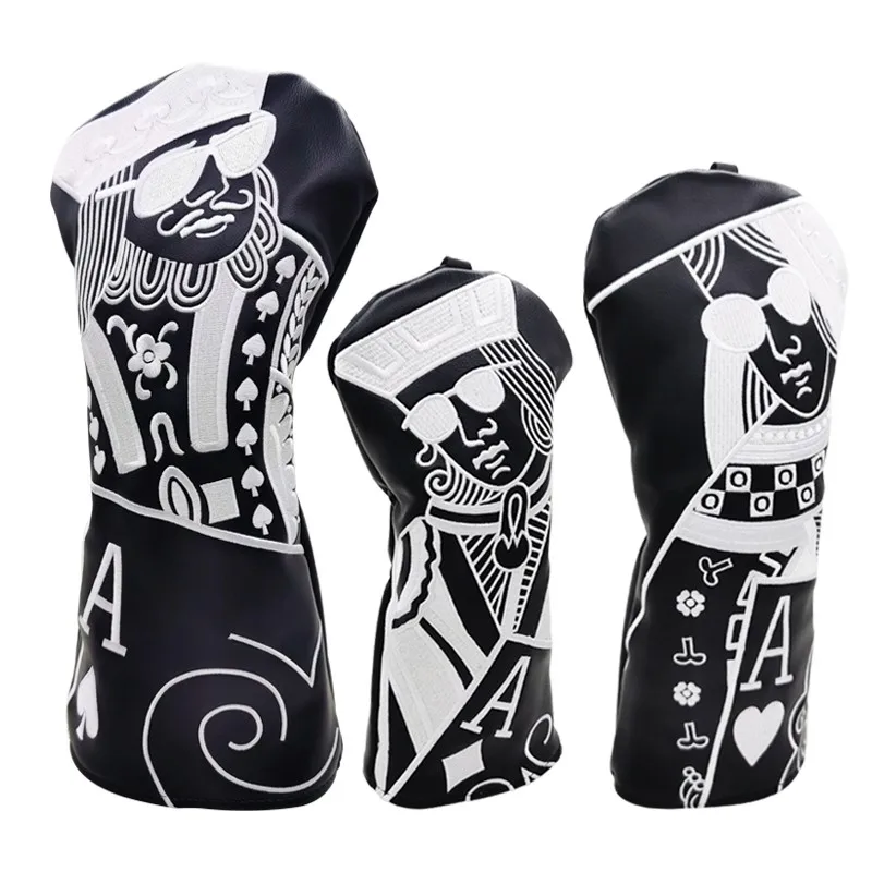 Golf Club #1 #3 #5 Wood Headcovers Driver Fairway Woods Cover PU Leather Head Covers Maximum speed delivery