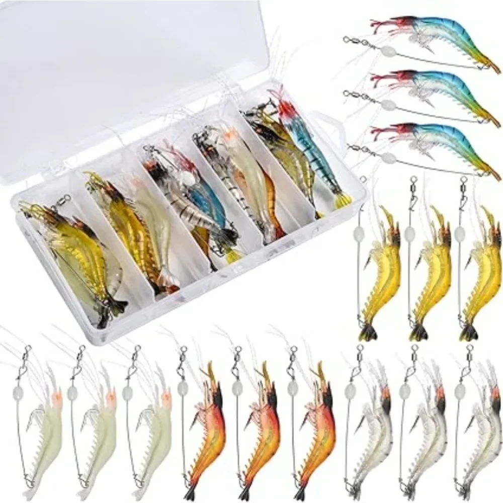 Мягкая приманка креветки Goture искусственная наживка с острыми крючками для ловли