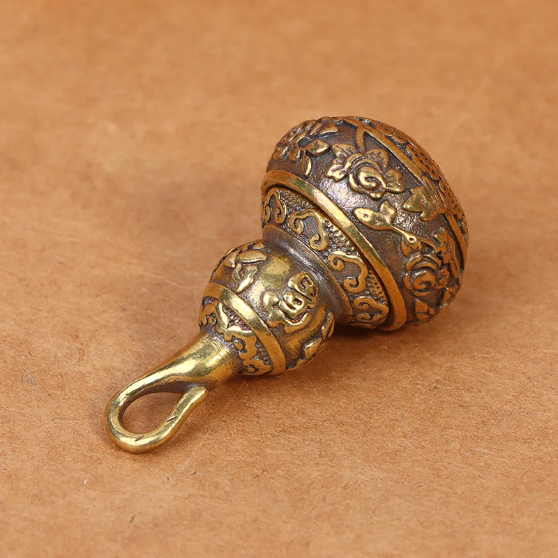 Латунные подвески в виде тыквы лотоса с благословением на удачу брелок Подвески