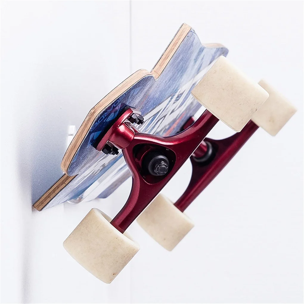 

Полка для скейтборда прозрачная цветная портативная простая модная Экономия пространства Пенни Доска Легкая установка глянцевый лонгборд