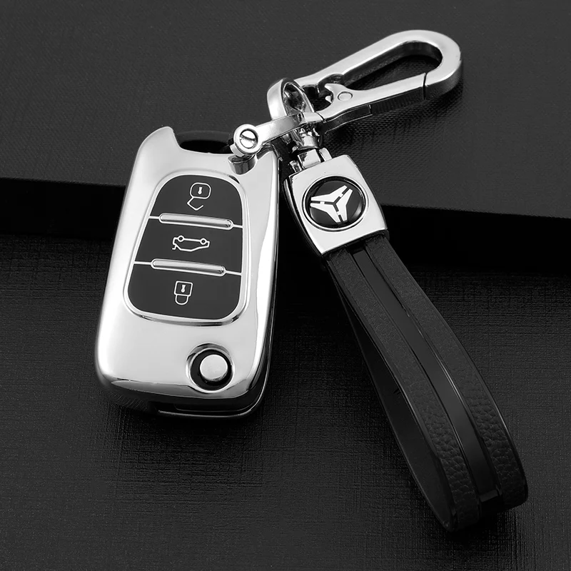 

TPU Car 3 Button Key Case Cover Bag Shell Keychain for Hyundai I30 I40 IX25 IX35 HB20 Accent Creta Elantra Solaris Accessories