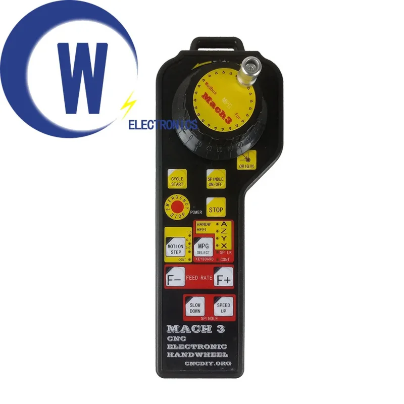 Подвесной электронный маховик Mach3 CNC mpg с аварийной остановкой Протокол Modbus для