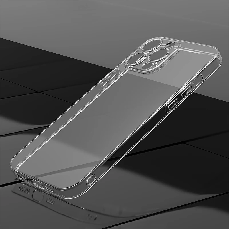 

Highly Transparent 1Mm Slim Tpu Soft Phone Case For Iphone 14Plus 14Pro 14 13 12 Pro Max 11 11Pomax Lens Protection Phone Case