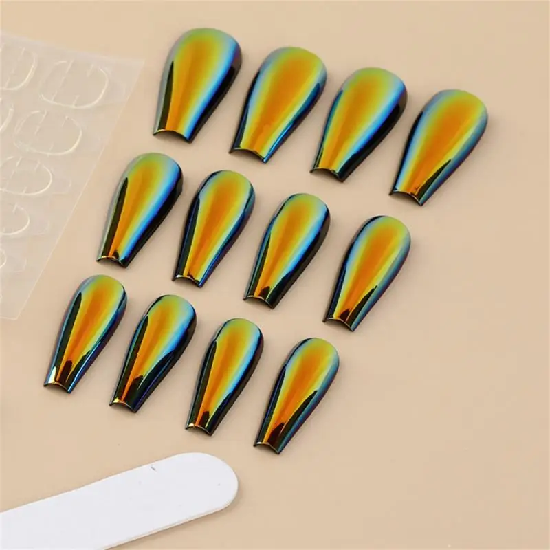 

Nail European And American Length Nail Art Long Armor Ins Style Fake Nail Art Nail Sticker Nail Tablets False Nails