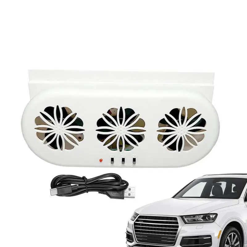Вытяжной вентилятор для автомобиля на солнечной батарее USB-вентилятор