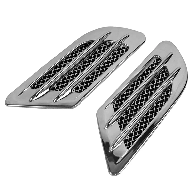 

1Pair ABS Universal Car Side Body Shark Gill Fake Air Inlet Sticker Air Outlet Fender Grille Cover Auto Styling Decorative Parts