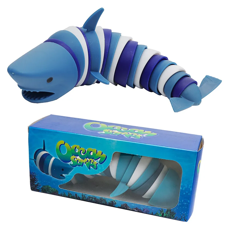 

The New ocean shark dolphin decompression Fun toy child Wisdom Science and education Caterpillar