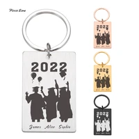 graduate students personalized keychain graduation season custom name creative gift for best friend keyring gift for classmates