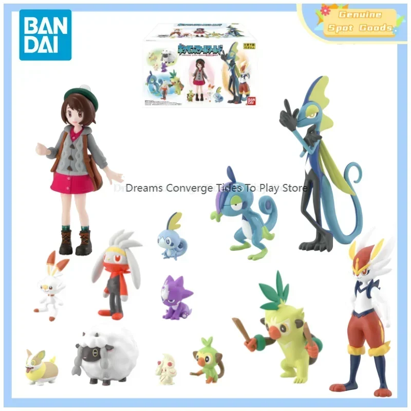 Подлинная Bandai POKEMON Scale World Galar Region Yuuri Aceburn аниме-фигурки модель Shokugan фигурка