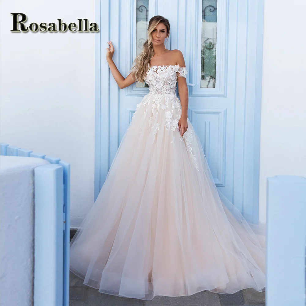 

ROSABELLA Fairytale Cutout Wedding Dresses For Women Illusion Appliques Bridal Gown Vestidos De Novia Brautmode Personised Plus