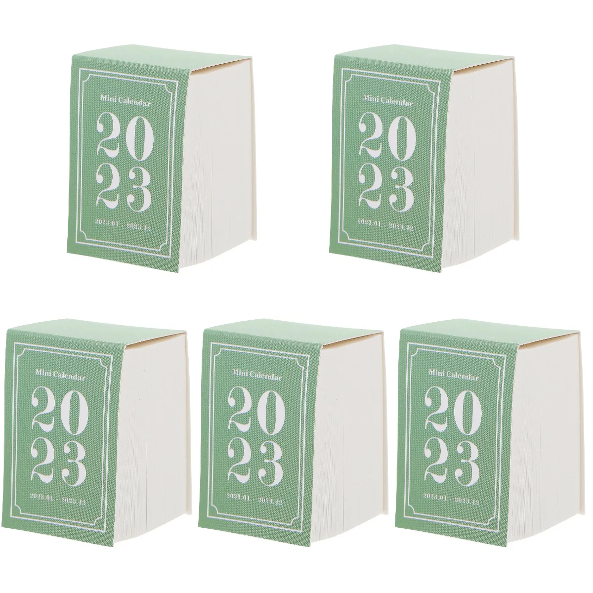 

5pcs Desktop Calendar Standing Calendar 2023 Calendar Standing Flipped Calendar