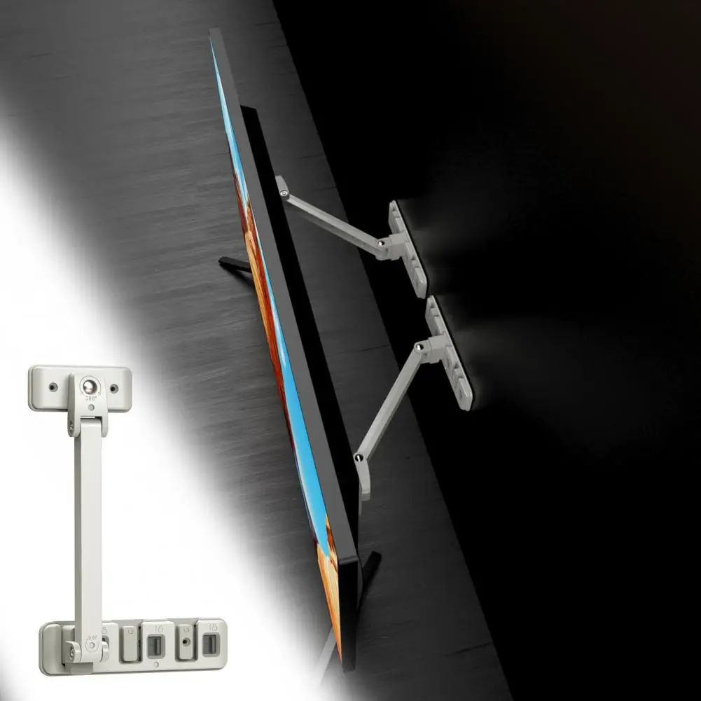 

Настенный кронштейн для телевизора, регулируемый кронштейн для телевизора с защитой от падения, легкая установка, безопасные ремни для детских дверей, окон, плоский