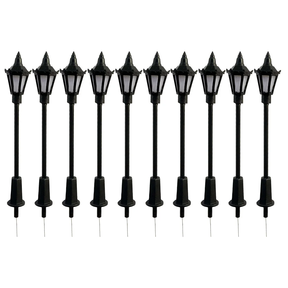 10 шт. модель уличного фонаря миниатюрный орнамент микро-светильник декор дома