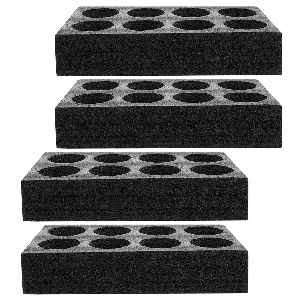 

4pcs Lightweight Drink Delivery Takeout 8-hole Drink Carrier Packing Cup Tray