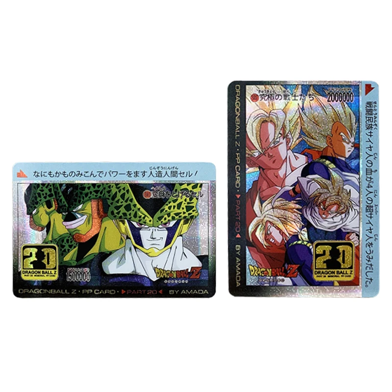 

2pcs Dragon Ball flash Card Super Saiyan Limited card Goku Gohan Cell Game Anime card Collection Cards gifts for friends