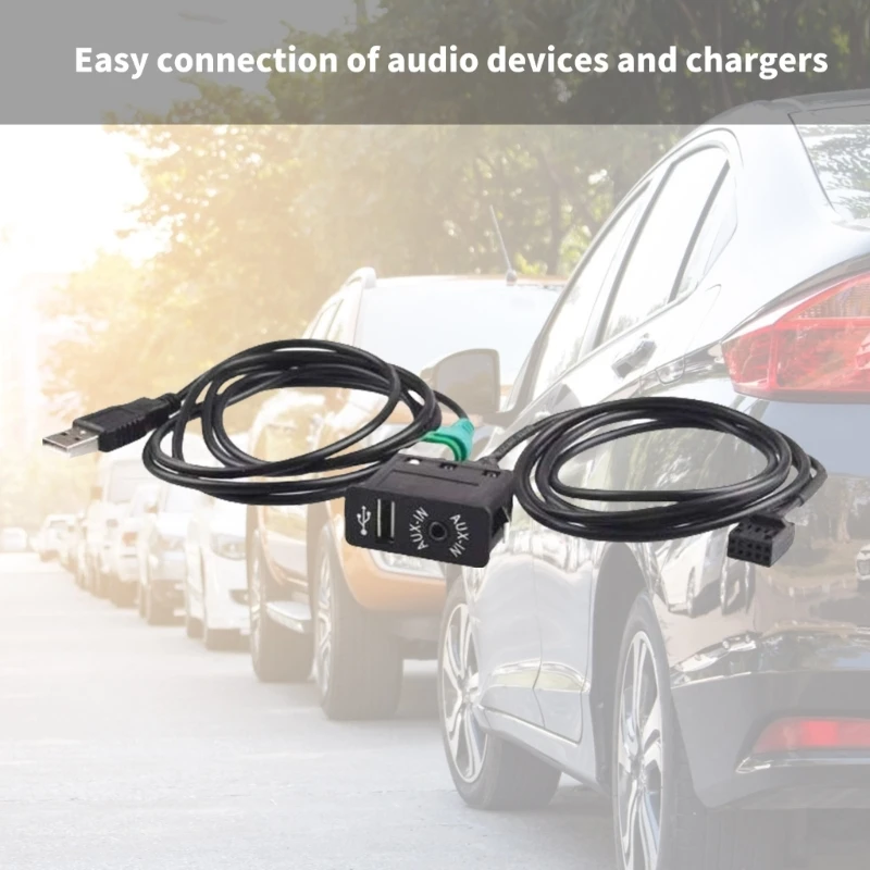 Разъем AUX in USB для адаптера E46 99-06 320ci 320cic 323ci 323cic с USB-проводом и кабелем